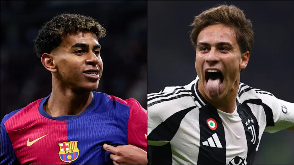 Lamine Yamal dari Barcelona dan Kenan Yildiz dari Juventus sama-sama mencetak gol pada akhir pekan ini / Alvaro Medranda/Quality Sport Images | Francesco Scaccianoce - Getty Images